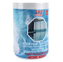 Таблетки для очистки и дезинфекции бассейнов Биосептик P200 медленно растворимые хлорные 200 г 5 шт