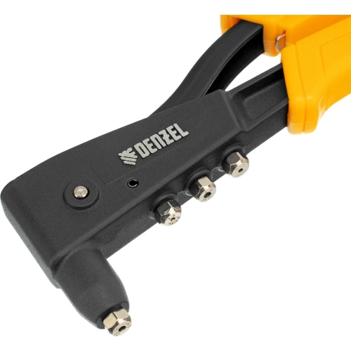 Заклепочник Denzel ручной, 255 мм, литой, усиленный, заклепки 2,4-3,2-4,0-4,8 мм 40441 фото 10