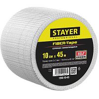 Серпянка строительная самоклеящаяся Stayer Fiber-Tape Professional 11246-10-45 100х45000 мм