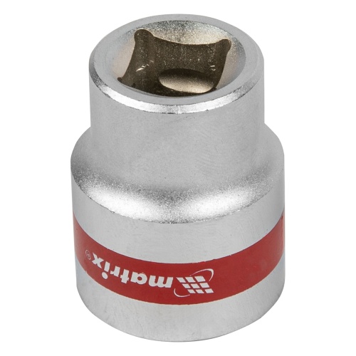 Головка торцевая, 22 мм, шестигранная, CrV, под квадрат 1/2, хромированная Matrix фото 2 Головка торцевая, 22 мм, шестигранная, CrV, под квадрат 1/2, хромированная Matrix фото 2