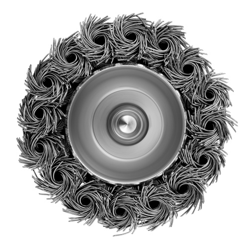 Щетка для дрели, 65 мм, "чашка" со шпилькой, крученая металлическая проволока Matrix фото 4