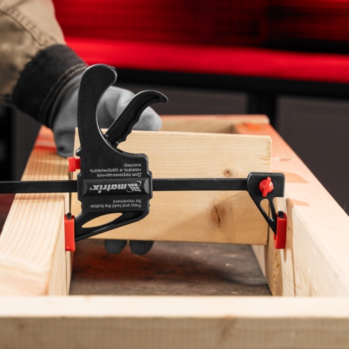 Струбцина универсальная F-образная, 150 х 265 х 45 мм, пластмассовый корпус Matrix фото 7