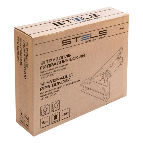 Трубогиб гидравлический горизонтальный, 6т, башмаки 3/8"–1", в металлическом кейсе Stels фото 12
