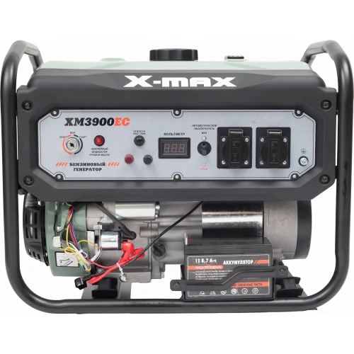 Бензиновый генератор X-MAX (3 кВт, электростартер, медная обмотка, с АКБ) XM3900EC Бензиновый генератор X-MAX (3 кВт, электростартер, медная обмотка, с АКБ) XM3900EC