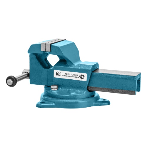 Тиски слесарные, 80 мм, поворотные (Глазов) фото 21
