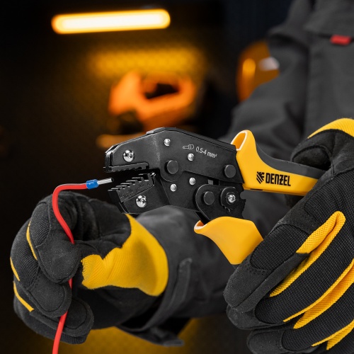 Клещи для обжима наконечников штыревых НШВ, НШВИ, НШВИ-2, 0,5-4 мм2 Denzel фото 9