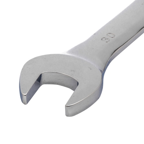 Ключ комбинированный трещоточный, 30 мм, CrV, зеркальный хром Matrix фото 2