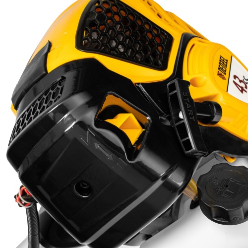 Триммер бензиновый DTL-43, 43 см3, неразъемная штанга, состоит из 2 частей Denzel фото 10