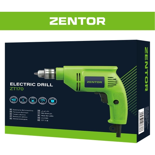 Дрель электрическая Zentor 500Вт ZT170 фото 7