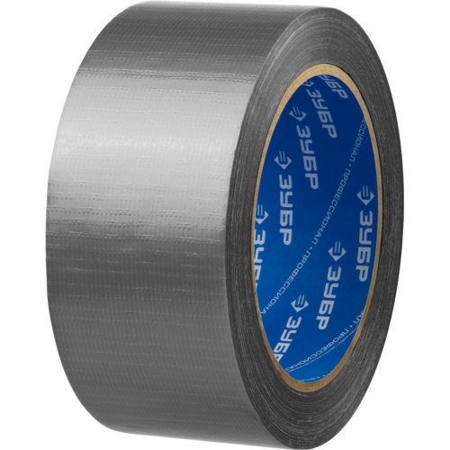 Лента армированная Зубр Профессионал 12090-50-25 универсальная на тканевой основе серая 48 мм 25 м