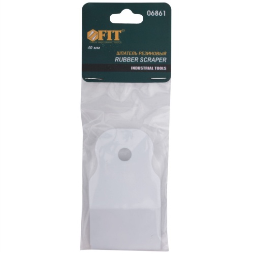 Шпатель резиновый Fit 06861 белый 40 мм фото 3