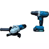 Угловая шлифовальная машина+акумуляторный шуруповерт Gruwatt DBL-SET01