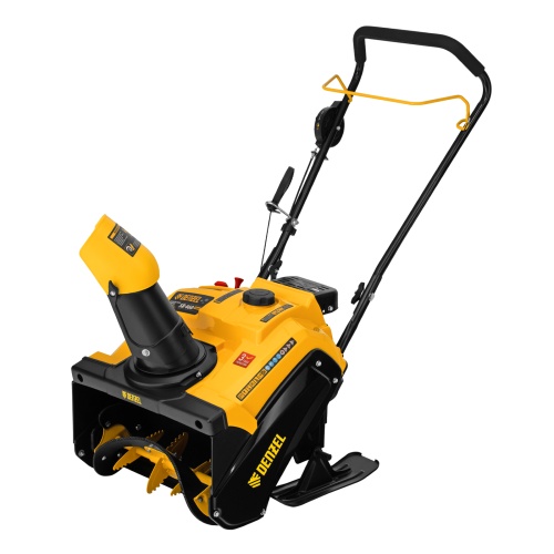 Бензиновая снегоуборочная машина SB 460 Sled, 99cc, лыжи ручной старт Denzel фото 6