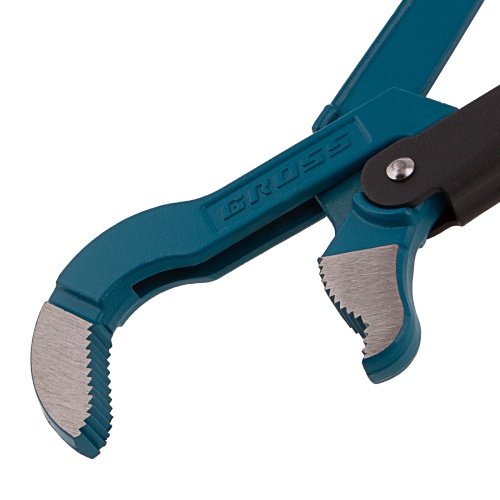 Ключ трубный рычажный 2, №3, цельнокованый, CrV, тип "S" Gross фото 4