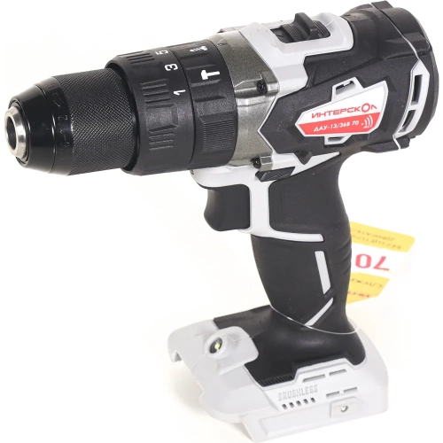 Бесщеточная ударная аккумуляторная дрель-шуруповерт Интерскол ДАУ-13/36В 70 Li-ion АПИ (картон, без аккум. и ЗУ) 813.0.0.70 фото 4