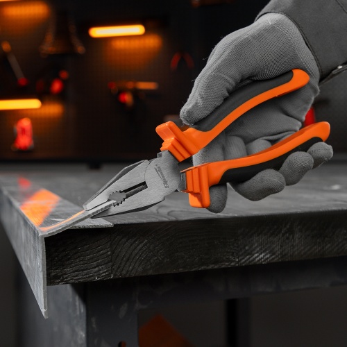 Плоскогубцы комбинированные Comfort, 200 мм, шлифованные, двухкомпонентные рукоятки Sparta фото 10