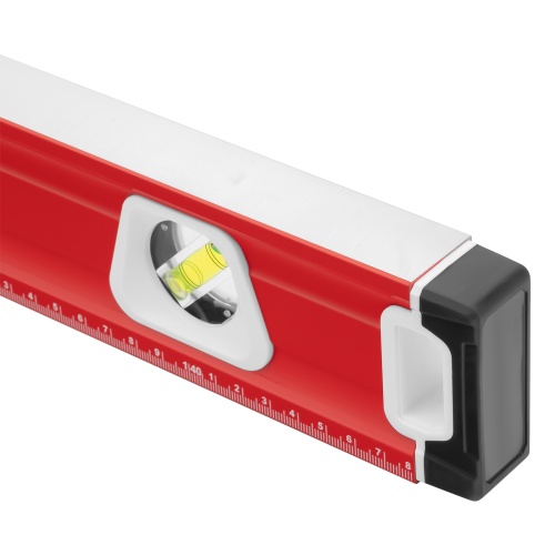 Уровень алюминиевый, магнит, фрезерованный, 3 глазка (1 зеркальный) двухкомпонентные рукоятки, 2000 мм Matrix фото 7