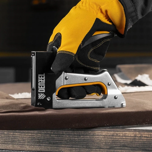 Степлер металлический Denzel скобы в комплекте, 2К рукоятка, тип 53, 6-10 мм 40222 фото 9 Степлер металлический Denzel скобы в комплекте, 2К рукоятка, тип 53, 6-10 мм 40222 фото 9