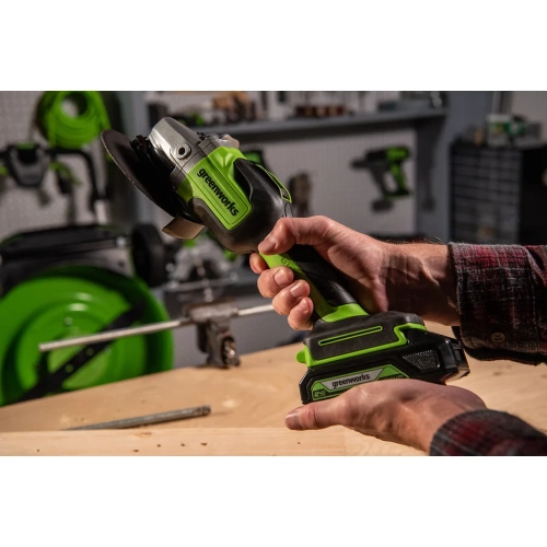 Аккумуляторная угловая шлифовальная машина GreenWorks GD24AG 3200207UA фото 7