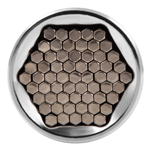 Головка торцевая многоразмерная 11-32 мм, под квадрат 1/2, CrV, хромированная Gross фото 3