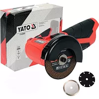 Углошлифовальная машина аккумуляторная YATO 12В-БЕЗ/АКК-76x10ММ YT-82905 370082905 092 1