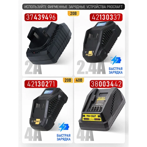 Батарея PROCRAFT Universal BAT20/8 фото 4 Батарея PROCRAFT Universal BAT20/8 фото 4