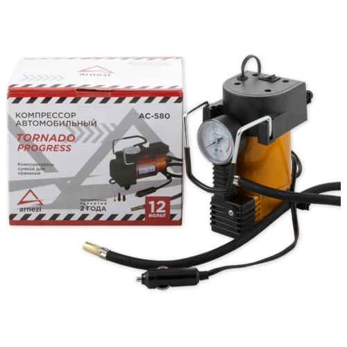 Автомобильный компрессор ARNEZI  10Атм 35л/м 150Вт 13А TORNADO AC580 PROGRESS A0302000 фото 6