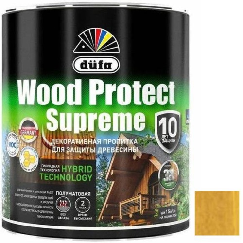 Пропитка для древесины Dufa Wood Protect Supreme горная сосна 0,75 л
