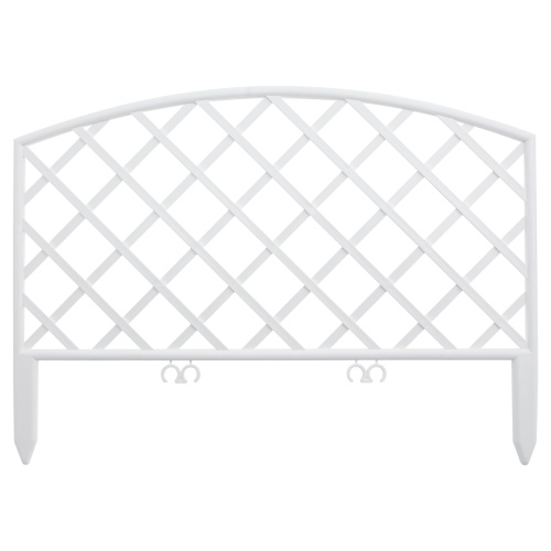 Забор декоративный "Сетка", 24 х 320 см, белый, Palisad фото 2 Забор декоративный "Сетка", 24 х 320 см, белый, Palisad фото 2