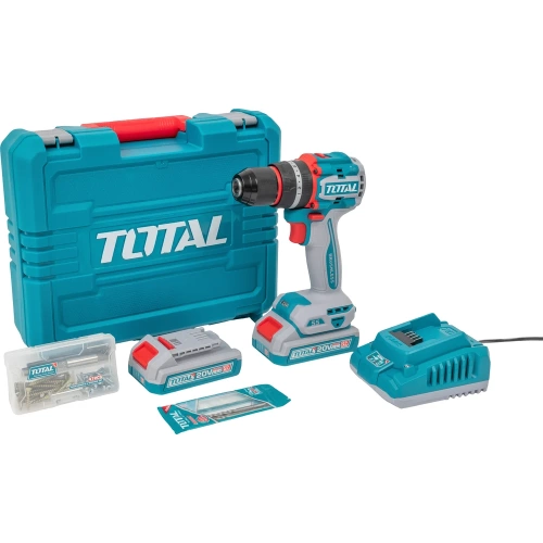 Компактная Бесщеточная Аккумуляторная Ударная Дрель 20V TOTAL TIDLI20558 фото 4 Компактная Бесщеточная Аккумуляторная Ударная Дрель 20V TOTAL TIDLI20558 фото 4
