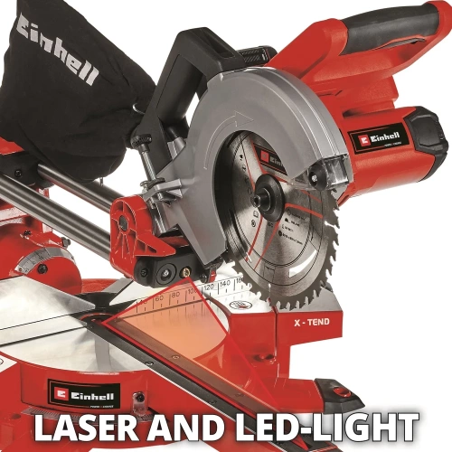 Торцовочная аккумуляторная пила с протяжкой Einhell PXC TE-SM 36/210 Li-Solo 4300880 фото 6