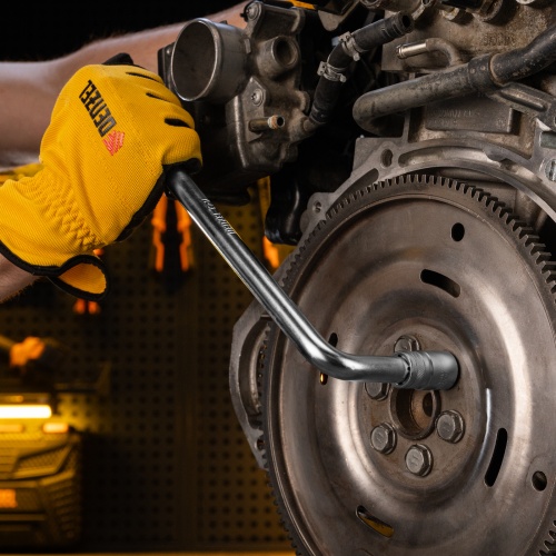 Вороток Г-образный, 300*75 мм, квадрат 1/2", CrV, матовый хром Denzel фото 9 Вороток Г-образный, 300*75 мм, квадрат 1/2", CrV, матовый хром Denzel фото 9