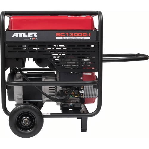 Бензиновый генератор ATLET (10кВт, электростартер, медная обмотка, колеса и ручки) SC13000-I фото 8