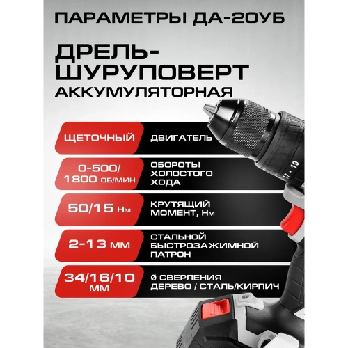 Комплект из 4 товаров Ставр 20В EAП/BL: Дрель-шуруповерт ДА20/BL/50 Nm + УШМ-125BL + АКБ- 2.0Ач + ЗУ-2.4А, 9022500035 фото 5 Комплект из 4 товаров Ставр 20В EAП/BL: Дрель-шуруповерт ДА20/BL/50 Nm + УШМ-125BL + АКБ- 2.0Ач + ЗУ-2.4А, 9022500035 фото 5