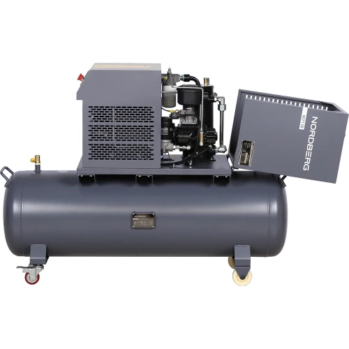Компрессор винтовой NORDBERG 5,5 кВт, 10 бар, 660 л/мин, ресивер 230 л, IP54 NCF7,5R фото 10