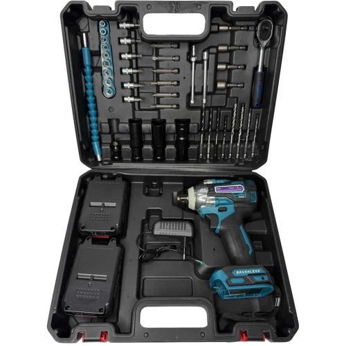 Гайковерт аккумуляторный ударный AktiTool BG20 SET2 (330 H*m, 20В, Li-ion аккумулятор 2000 mAh 2 шт 1013012 фото 4