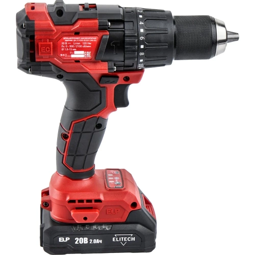 Дрель аккумуляторная Elitech ДА 21УБЛ2 (E2201.048.01) 205682 фото 5 Дрель аккумуляторная Elitech ДА 21УБЛ2 (E2201.048.01) 205682 фото 5