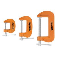 Набор: струбцины G-образные, 3 шт, 25-50-75 мм Sparta