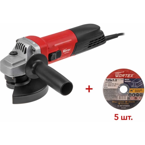 Одноручная углошлифмашина WORTEX AG 1213-4 0329156 Одноручная углошлифмашина WORTEX AG 1213-4 0329156