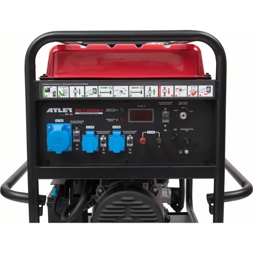 Бензиновый генератор ATLET (10кВт, электростартер, медная обмотка, колеса и ручки) SC13000-I фото 5