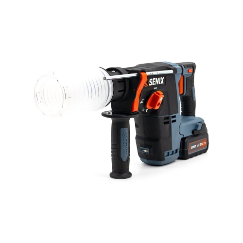 Перфоратор SENIX SDS-plus , серии X2 20В 2.0Дж, 24 мм, 1х5Ач, ЗУ, кейс PDRX2-M4-EU