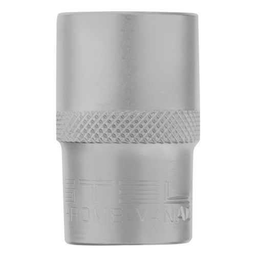 Головка торцевая, 17 мм, двенадцатигранная, CrV, под квадрат 1/2, хромированная Stels фото 3