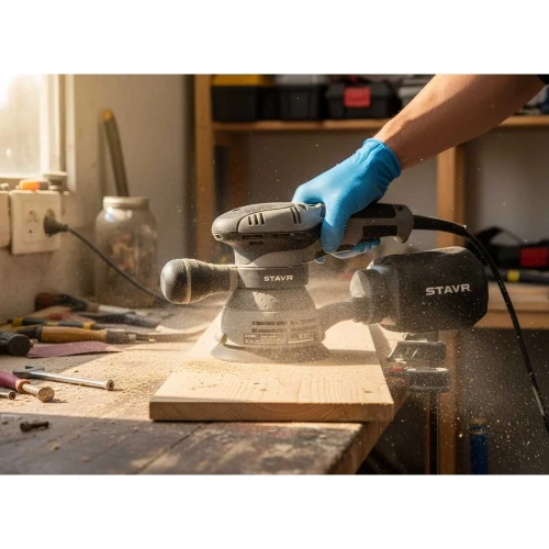 Эксцентриковая шлифмашина Ставр 125 мм, 300 Вт, регулировка STAVR SOS 300-125V 9030700486 фото 3