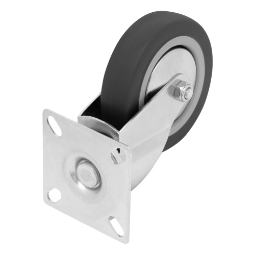 Колесо поворотное D 100 мм, крепление  платформенное Сибртех фото 4