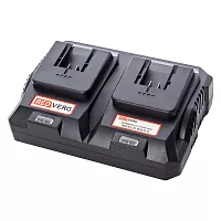 Зарядное устройство для 2-х аккумуляторов 18 В, 4 Ач REDVERG 6678956