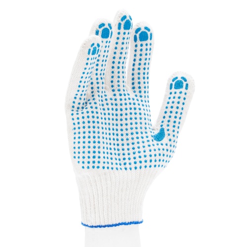 Перчатки х/б, ПВХ покрытие, "Точка", 10 класс, стикер фото 2