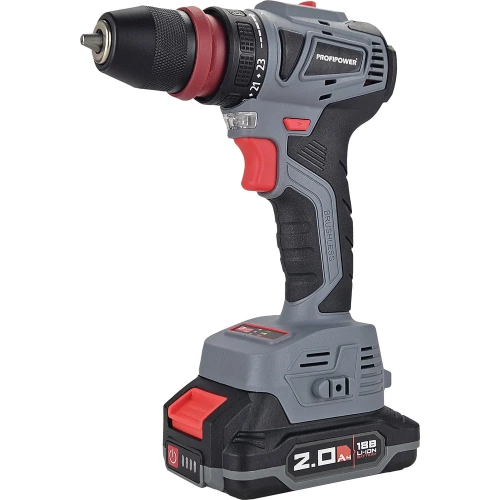 Аккумуляторный бесщеточный шуруповерт Profipower MKBL-18BM Li-ion-2шт, 18В, 2.0Ач, съемный патрон, З/У, 0.8-10 мм, кейс T0057 фото 11 Аккумуляторный бесщеточный шуруповерт Profipower MKBL-18BM Li-ion-2шт, 18В, 2.0Ач, съемный патрон, З/У, 0.8-10 мм, кейс T0057 фото 11