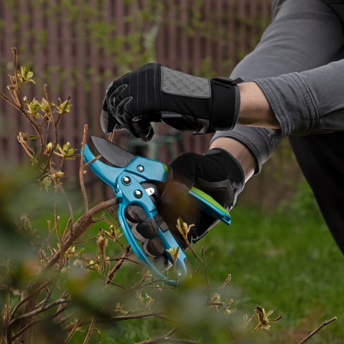 Секатор прямого реза, 200 мм, храповой механизм, металлические обaрезиненные рукоятки, Luxe, Palisd фото 12