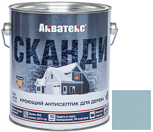 Антисептик акриловый кроющий для дерева Акватекс Сканди полуматовый Северное море 2,5 л