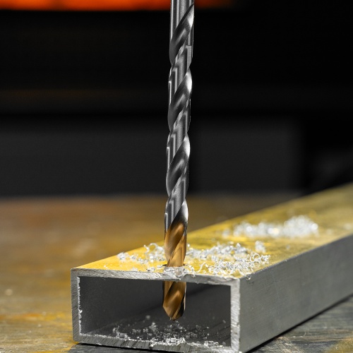 Сверло спиральное по металлу 8,5 х 165 мм, Р6М5, Golden Tip, удлиненное Denzel фото 10